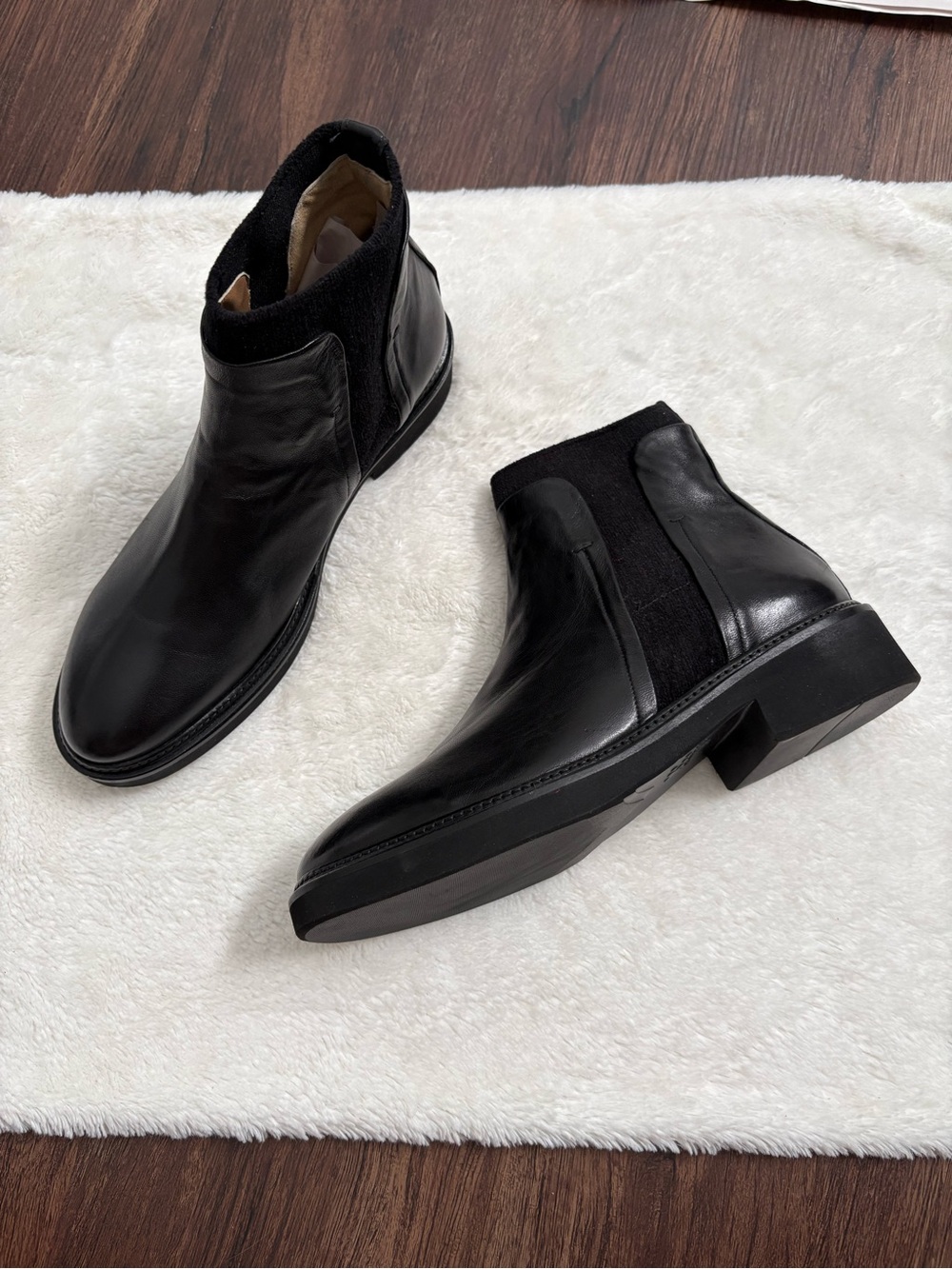 Calpierre DM82 Black sock ankle women's Chelsea boot Italy 39, 9